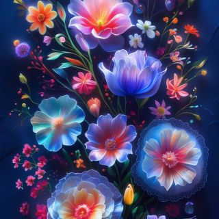 AI生成花卉圖