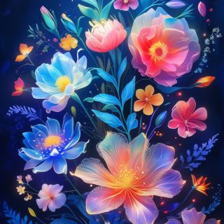 AI生成花卉圖